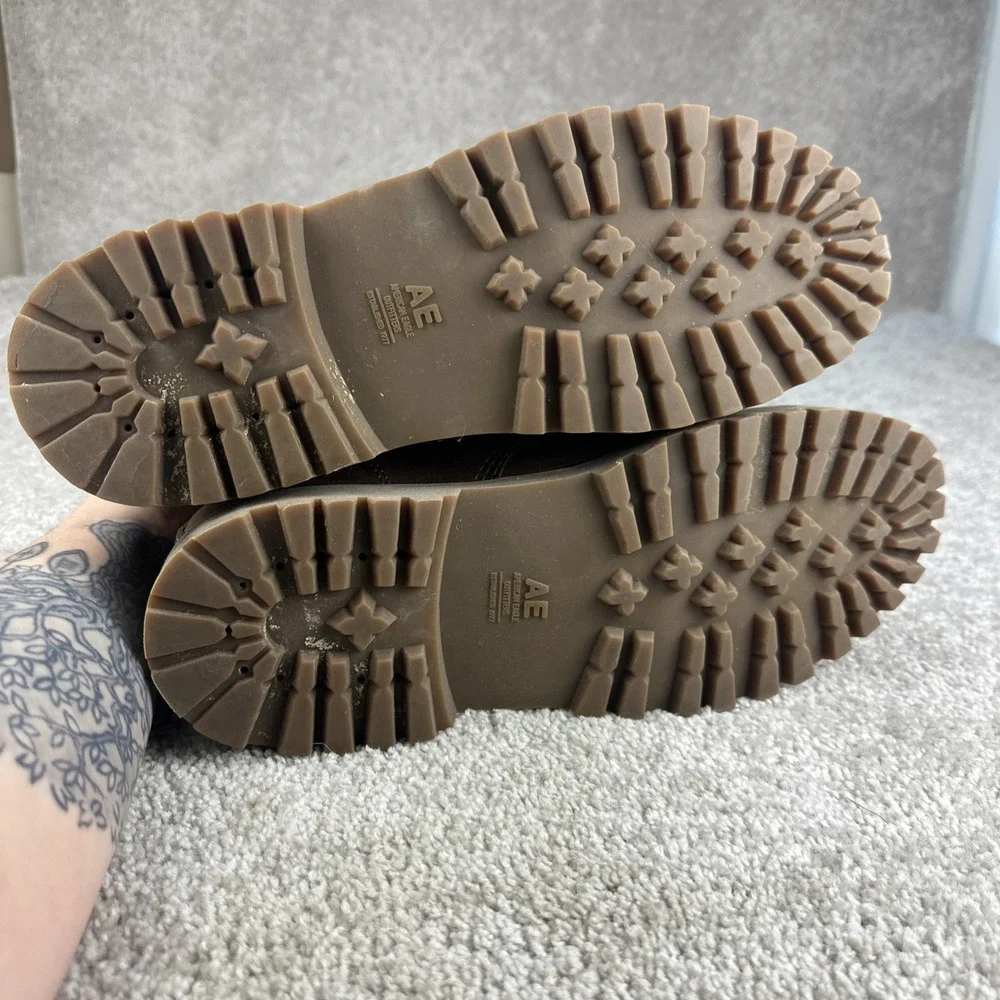 American Eagle Mens Brown Leather Chukka Ankle‎ Lace Up Shoe Size 13 2401-207